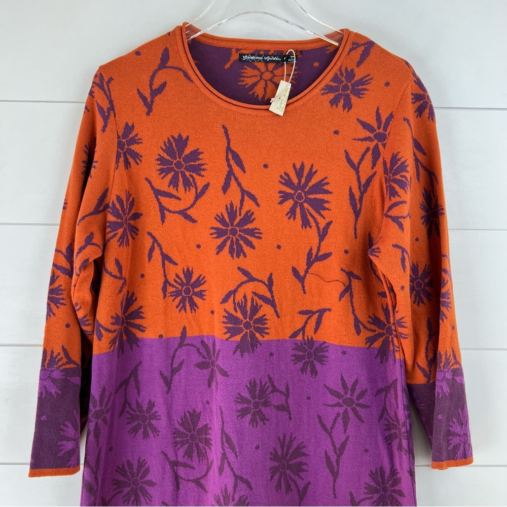 NEW GUDRUN SJODEN Medium Kulla Knit Sweater Organic Cotton Tunic Dress - Picture 3 of 9